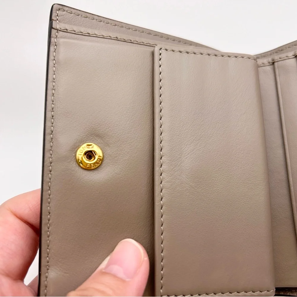 Authenticated Fendi F is Fendi Compact Wallet in Beige/Nude - Picture 8 of 11